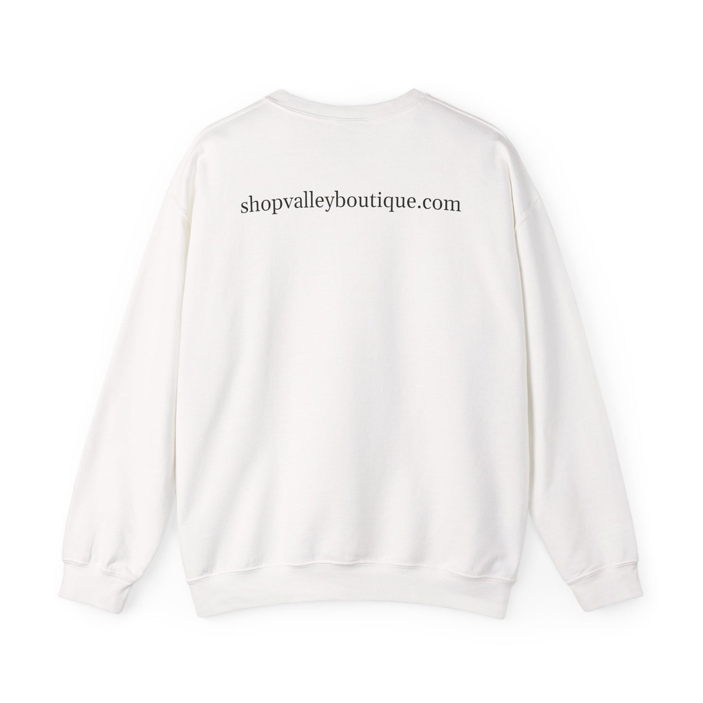 Valley Boutique Logo-Chic Crewneck Sweatshirt