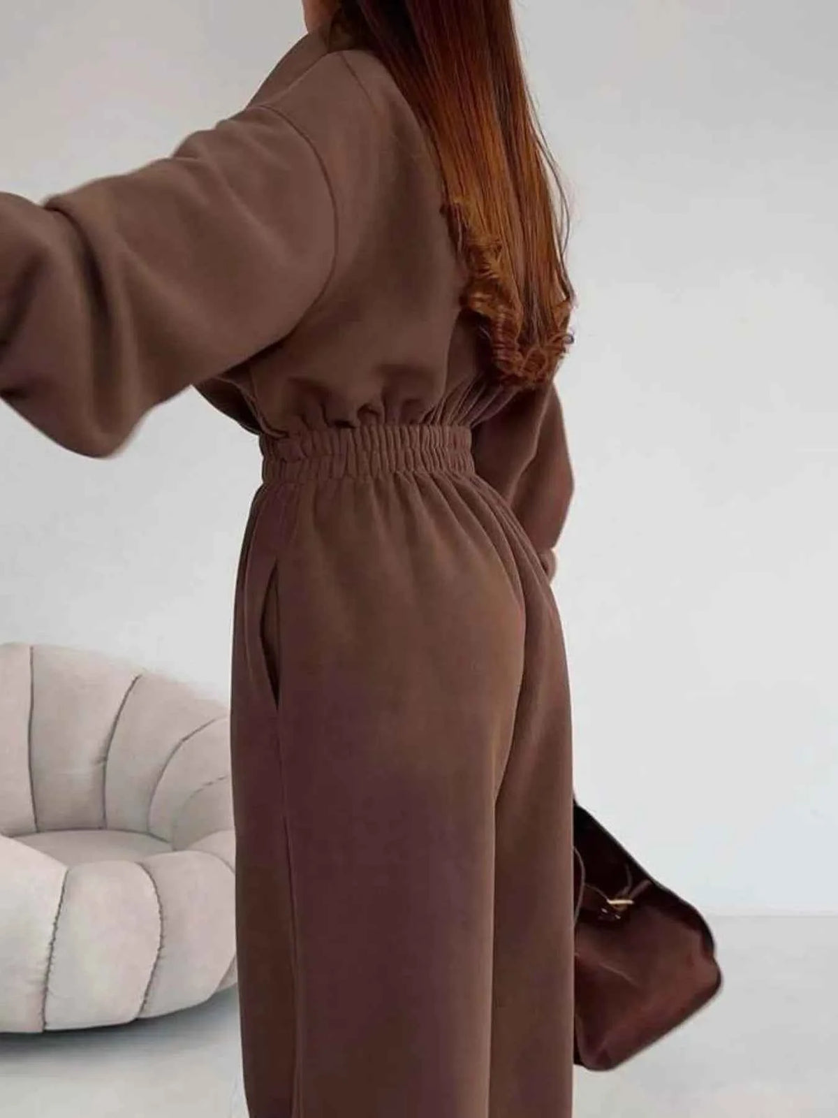 Cozy Winter Zip-Front Jumpsuit