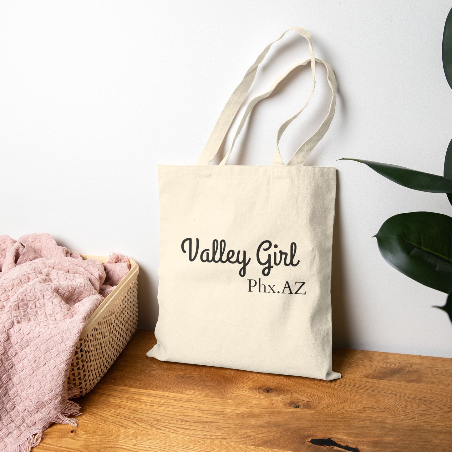 Valley Girl Cotton Canvas Tote Bag