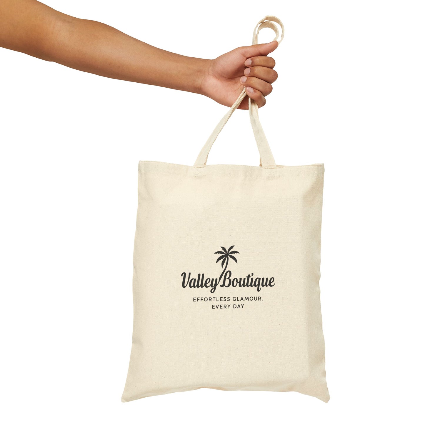 Cotton Canvas Tote — Valley Boutique Logo Market Bag