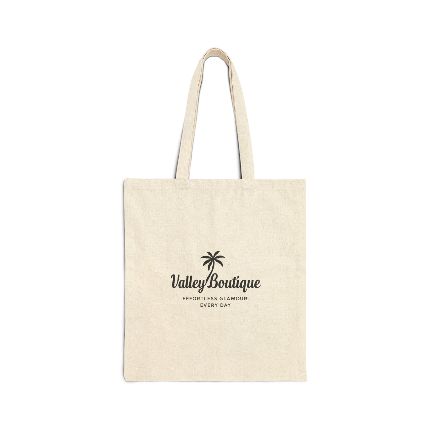 Cotton Canvas Tote — Valley Boutique Logo Market Bag