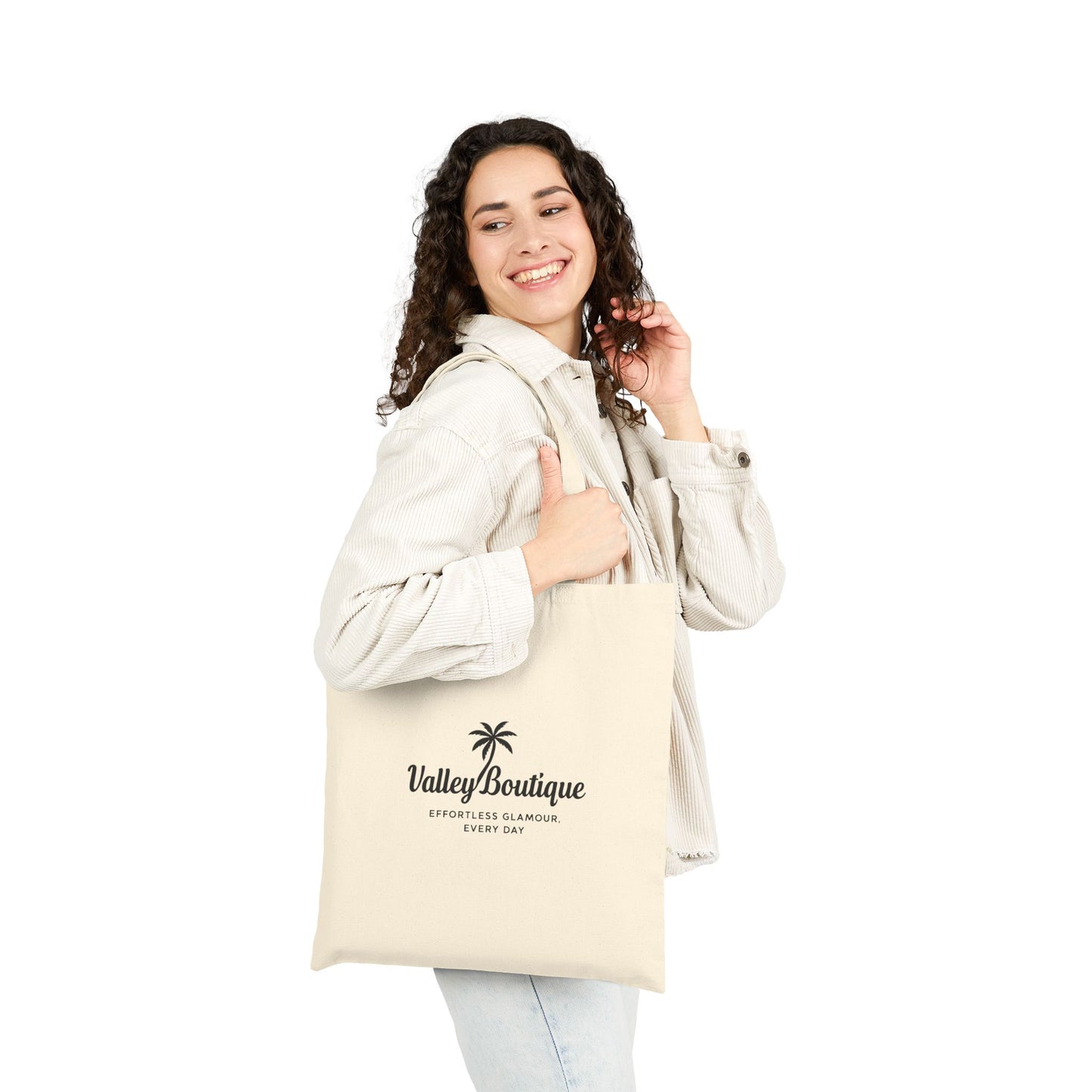 Cotton Canvas Tote — Valley Boutique Logo Market Bag