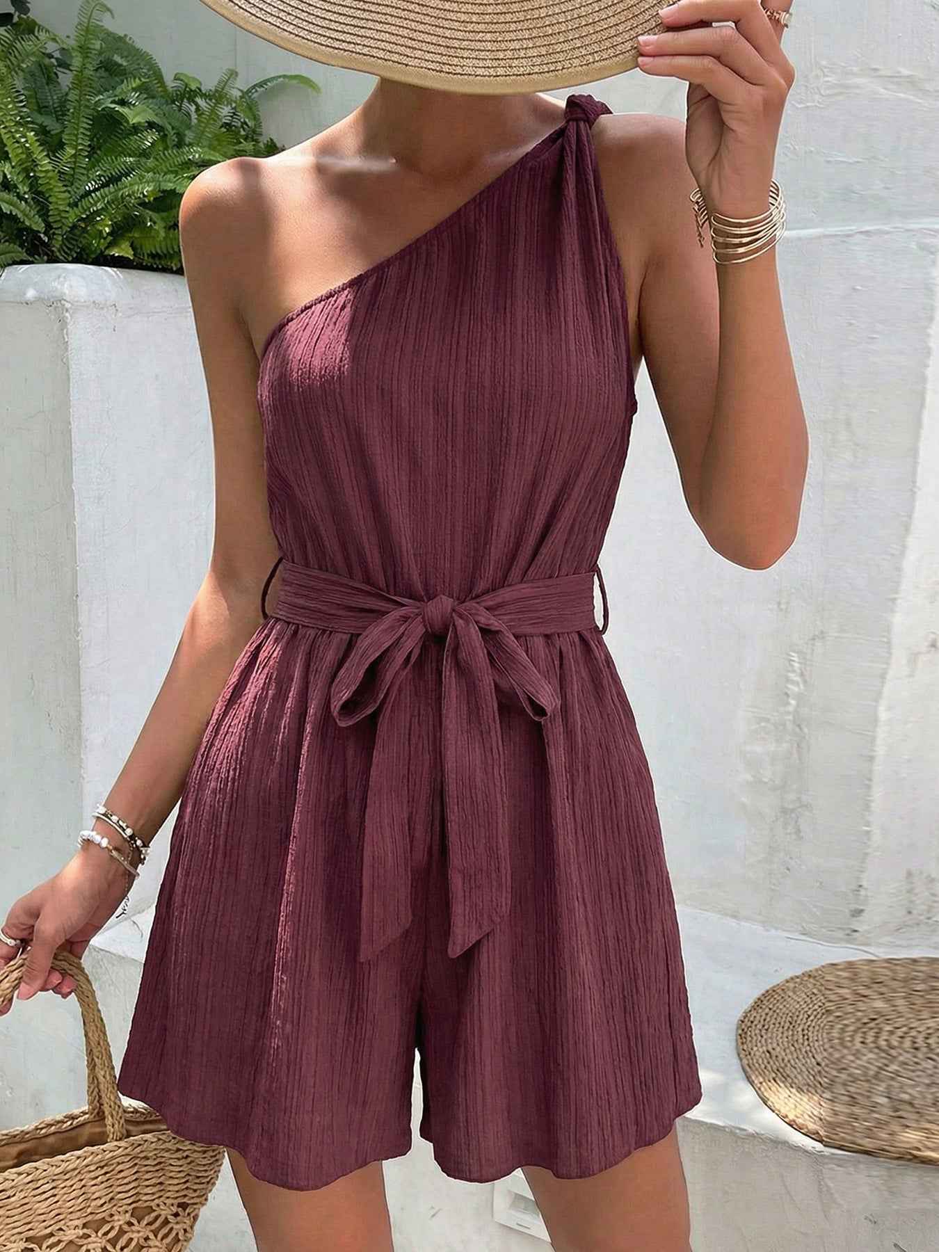 One-Shoulder Romper