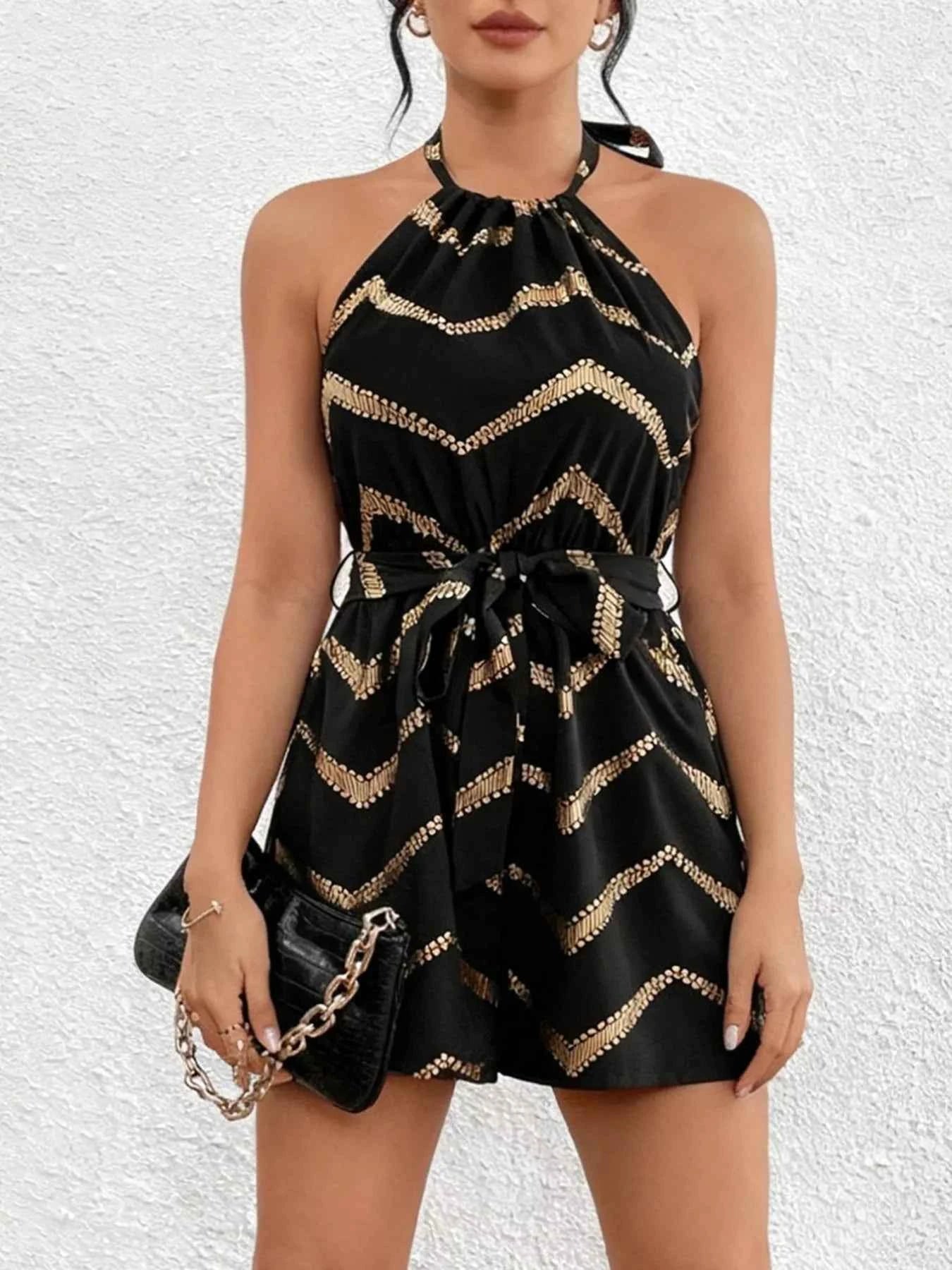 Golden Goddess Romper