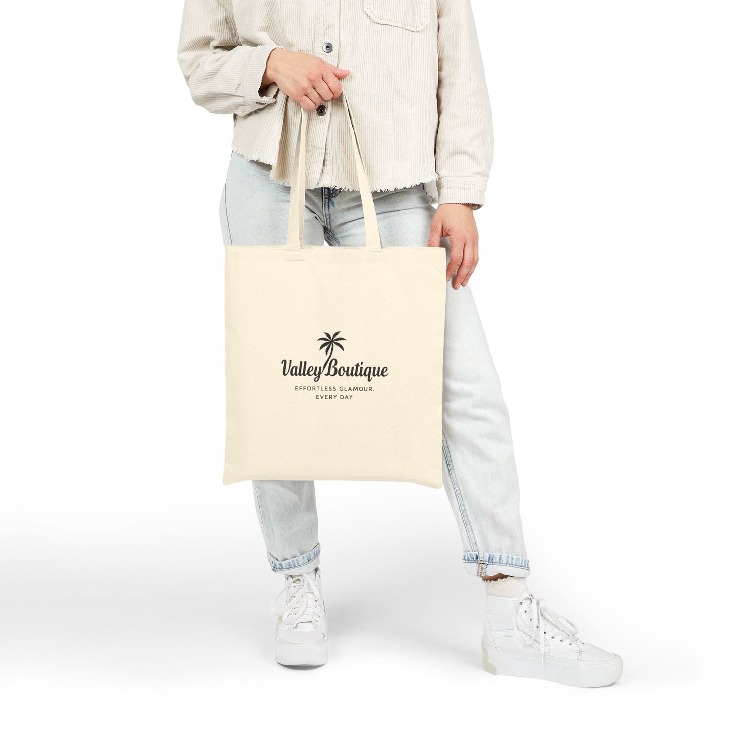 Cotton Canvas Tote — Valley Boutique Logo Market Bag