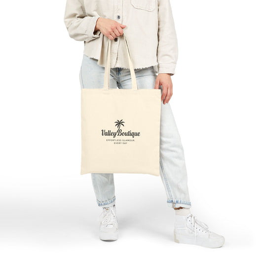 Cotton Canvas Tote — Valley Boutique Logo Market Bag