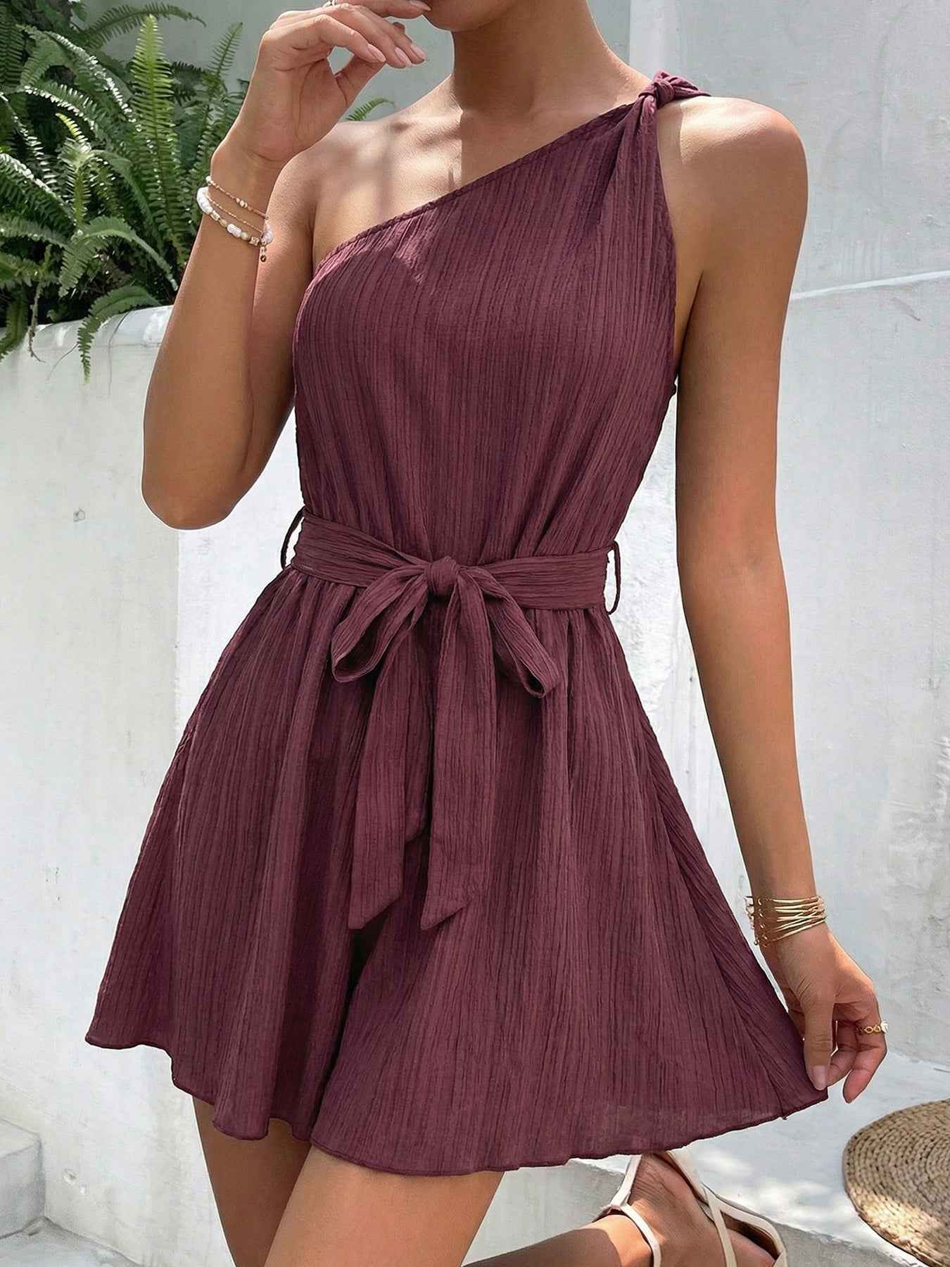 One-Shoulder Romper