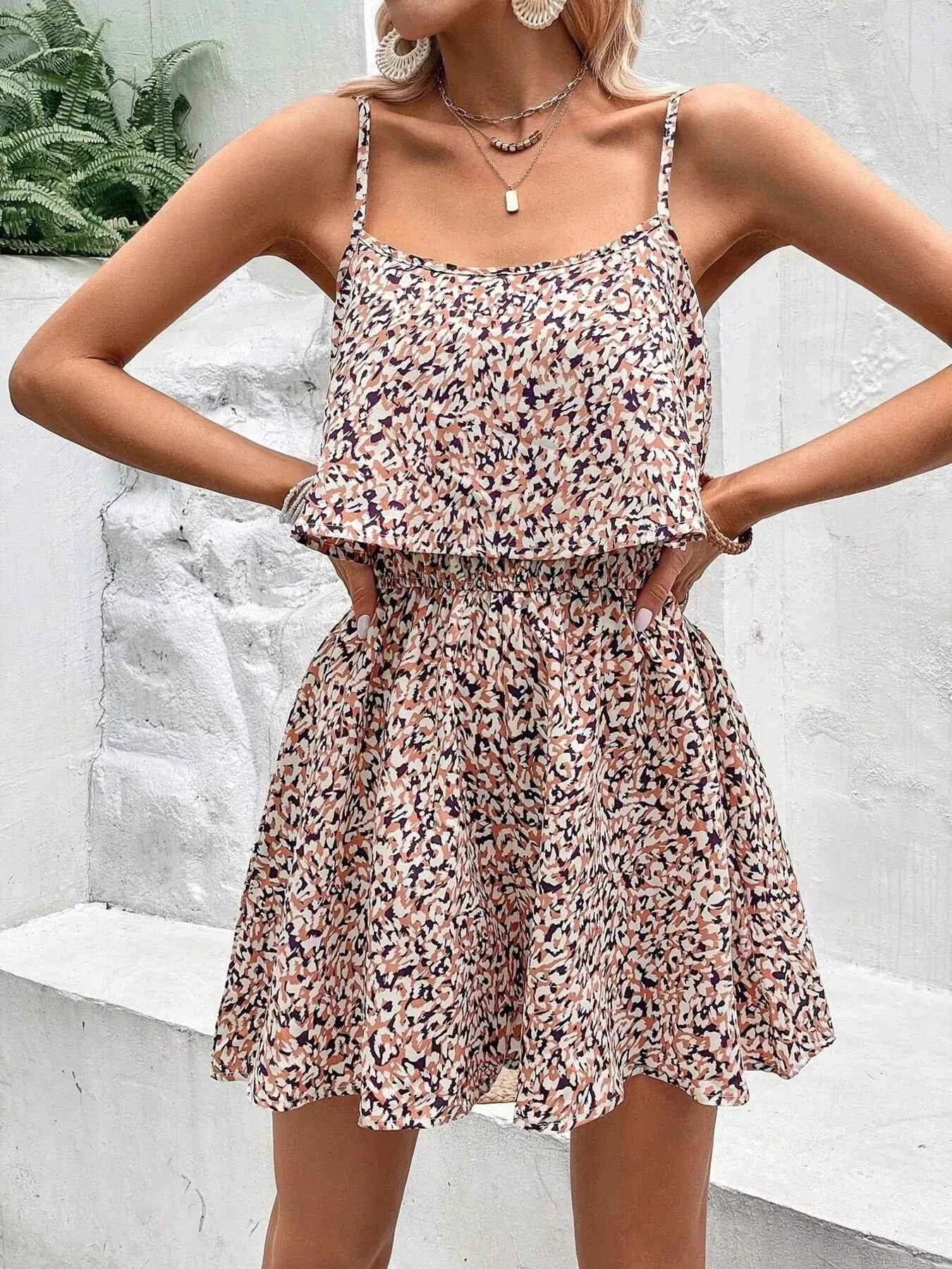 Ditzy Floral Spaghetti Strap Romper