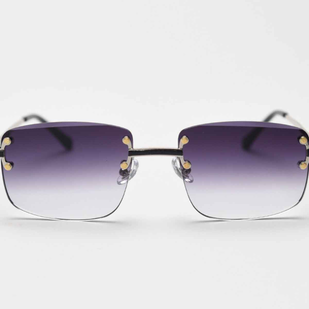 Rimless Gradient Tinted Sunglasses