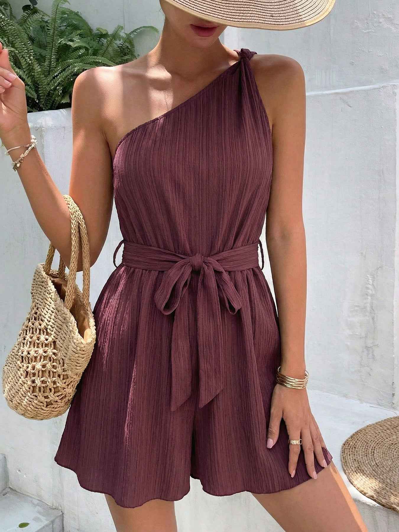 One-Shoulder Romper